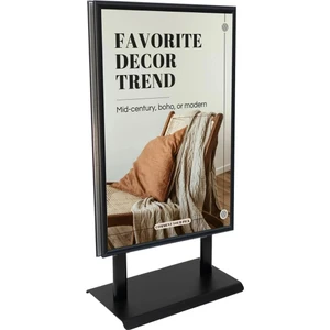 B1 70X100 Siyah Maki Poster Pano Sac Tabanlı Çift Taraflı Reklam Panosu