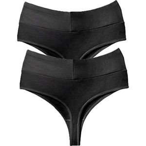 Vanilya Secret Tanga Yüksek Bel Toparlayıcı Pamuk 2'li Paket