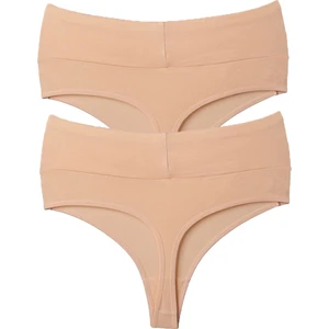 Vanilya Secret Tanga Yüksek Bel Toparlayıcı Pamuk 2'li Paket