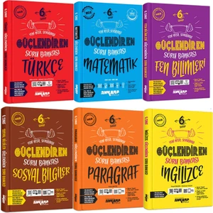 Ankara Yayıncılık 6. Sınıf Güçlendiren Türkçe Matematik Fen Bilimleri Sosyal Bilgiler Paragraf Ingilizce Soru Bankası
