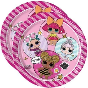 Süsle Bebek ve Parti LoL Bebek Karton Tabak - 23cm x 8 Adet