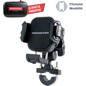 KNMASTER TT-870 Titreşim ve Hırsızlık Önleyici Motosiklet Telefon Tutucu