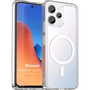 Xiaomi Redmi 12 4g Kılıf Magsafe Clear Sararmaz Şeffaf