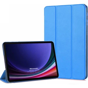Samsung Galaxy Tab S10 Fe Kılıf Slim Translucent Back Smart Cover Mavi