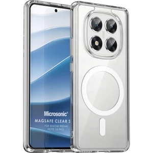 Xiaomi Redmi Note 14 Pro 5g Kılıf Magsafe Clear Sararmaz Şeffaf