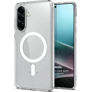Samsung Galaxy A56 Kılıf Magsafe Clear Sararmaz Şeffaf