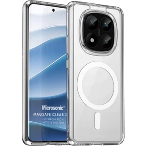 Xiaomi Redmi Note 14 Pro Plus Kılıf Magsafe Clear Sararmaz Şeffaf