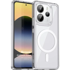 Xiaomi Redmi Note 14 4g Kılıf Magsafe Clear Sararmaz Şeffaf