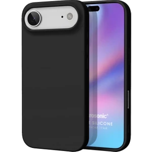 Matte Silicone Apple iPhone 17 Air Kılıf Siyah