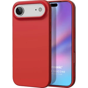 Matte Silicone Apple iPhone 17 Air Kılıf Kırmızı