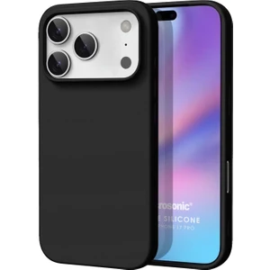 Matte Silicone Apple iPhone 17 Pro Max Kılıf Siyah