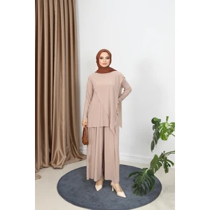 Çapraz Pantolonlu Sandy Takım