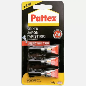 Süper Japon Mini Trio 1g - 3lü Blister  Yapıştırıcı ve Bantlar