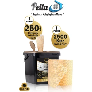 Pell By Erwa Islak Yüzey Temizleme Havlusu, Hijyenik Temizlik Bezi, 250 Adet