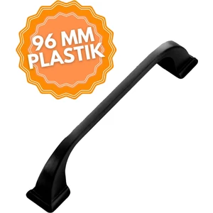 Siyah Plastik 96 mm Roma Kulp, Lüks Country Mutfak Mobilya Dolap Çekmece Kulpu