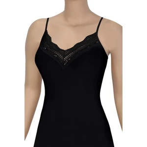 Kadın Atlet Dantelli V Yaka (%96 Pamuk - %4 Elastan)