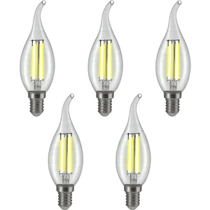 Rustik Kıvrık Tc3 4W E14 LED Ampul 400LM 5li