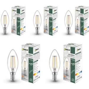 Bcb3 4W E14 LED Ampul Clear Beyaz Işık 400LM  5li