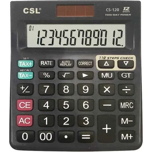 Csl Cs-120 12 Hane Masa Tipi İşlem Kontrollü Hesap Makinesi