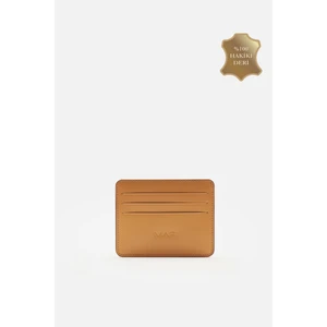 Mafı El Yapımı El Boyaması Hakiki Deri Kartlık – 6 Kart Yuvalı, Zamansız Tasarım