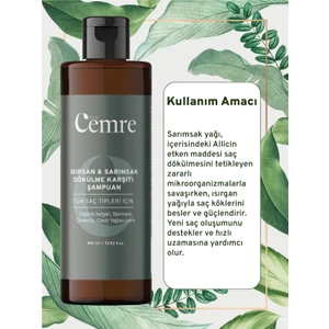 Isırgan Sarımsak Şampuanı 400 ml Onarıcı, Saç Dökülme ve Kırılma Karşıtı Sağlıklı Uzayan Saçlar