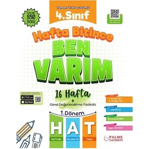 Palme 4.sınıf Hafta Bitince Ben Varım (16 Hafta) *yeni*