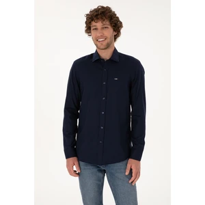 U.s. Polo Assn. Erkek Lacivert Gömlek Basic 50307673-VR033