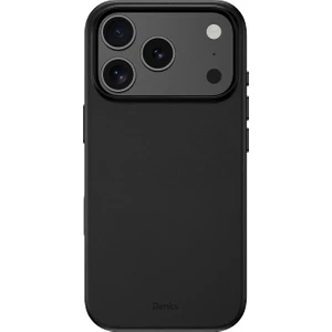 iPhone 17 Pro Uyumlu Kılıf M-Safe Şarj Özellikli Benks Vitapro Serisi Pu Deri Kapak Siyah