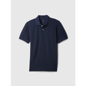 Erkek Çocuk Lacivert Gap Logo Piqué Polo Yaka T-Shirt