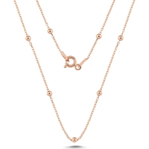 925 Ayar Gümüş Minik Toplu Model Zincir