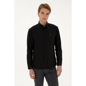 U.s. Polo Assn. Erkek Siyah Gömlek Basic 50307668-VR046