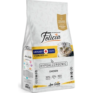 Düşük Tahıllı Hipoalerjenik Tavuklu Kısırlaştırılmış Yaşlı ve Yetişkin Kedi Maması 12kg