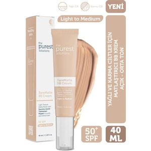 Yağlı ve Karma Ciltler Için Matlaştırıcı Bb Krem, Spf 50+,40 ml – Açık/Orta Ton