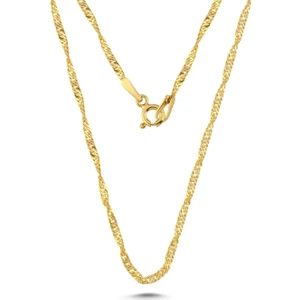 925 Ayar Gümüş Singapur Model Zincir