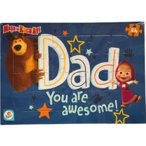 Kids Masha Koca Ayı 24 Parça Frame Puzzle