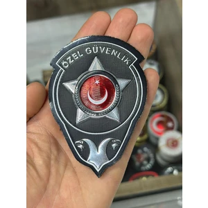 3D Özel Güvenlikpatch ( Peç ) Arkası Cırtlı Arma