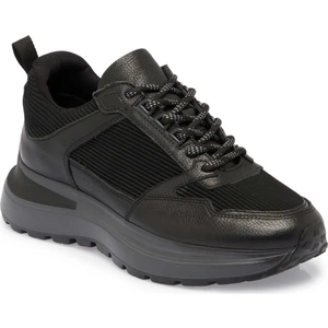 Siyah Deri - Tekstil Erkek Sneaker - E24S1AY57059-K0N