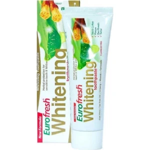 Eurofresh Misvaklı Diş Macunu - Hassas Dişler İçin, Çay ve Kahve Lekelerine Karşı, Glütensiz, 112 gr, Ferah Nefes Aromasıyla