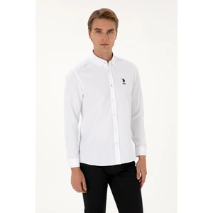 U.s. Polo Assn. Erkek Beyaz Gömlek Basic 50307701-VR013