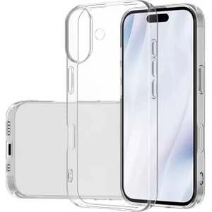 Case 4u Apple iPhone 17 Kılıf Yumuşak Süper Silikon Kapak Şeffaf