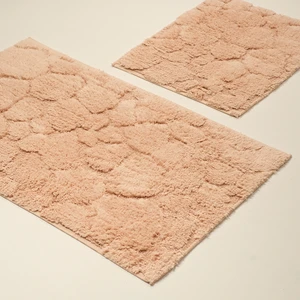 2'li Banyo Paspas Takımı Pudra Hann Rocks