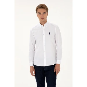 U.s. Polo Assn. Erkek Beyaz Gömlek Basic 50307693-VR013