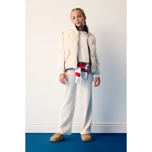 Kız Çocuk Beli Lastikli Wide Leg Geniş Paça Eşofman Altı E1836A825AU