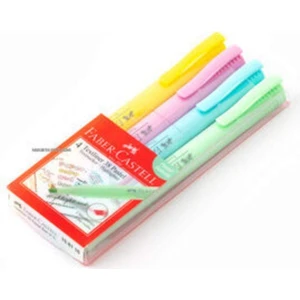 4'lü Pastel Karışık Renk Fosforlu Kalem Seti 38 mm – Yumuşak, Canlı ve Göz Yormayan İşaretleme