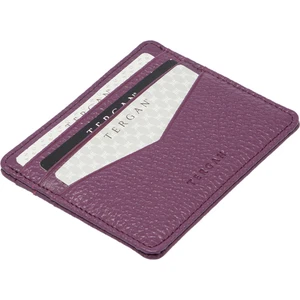 Mor Hakiki Deri Unisex Kredi Kartlık - S1KK00001665-C48