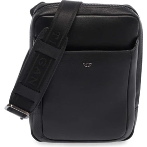 Siyah Hakiki Deri Erkek Çapraz Askılı Çanta - S1AC00021493-A85