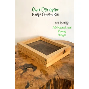 Geri Dönüşüm Kağıt Yapım Seti A6 Boyut