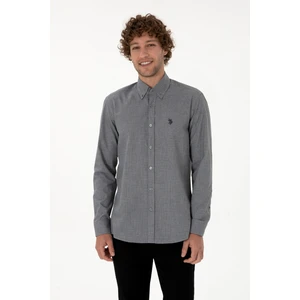 U.s. Polo Assn. Erkek Siyah Gömlek Desenli 50316598-VR046