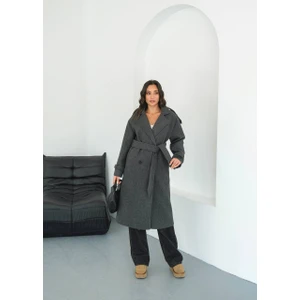 Kadın Premium Oversize  Kaşe Kaban