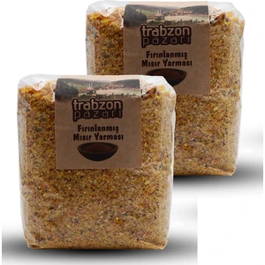 Trabzon Pazarı Ata Tohum Fırınlanmış Mısır Yarması 2x900 gr